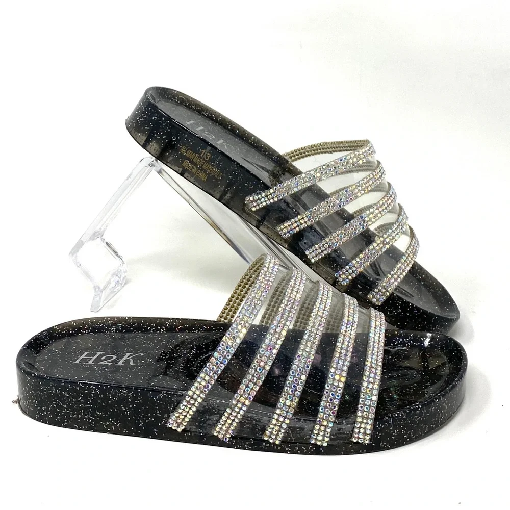 H2K Kid’s Sandal Black Silver s13